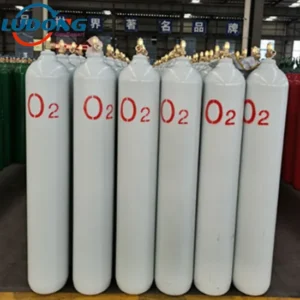 150bar 40L 47L 50L Oxygen Gas Bottle Filled with Oxygen Gas