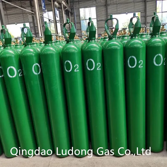 40L 150bar Medical O2 Gas 99.9% Purity Gas 40 Liter Oxygen Cylinder