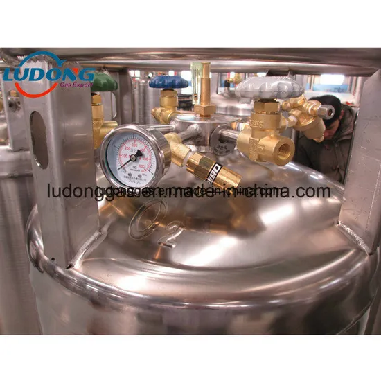 175L 195L 210L 500L Vertical Liquid Oxygen Dewar Cylinder/ Cryogenic Cylinder - Image 3