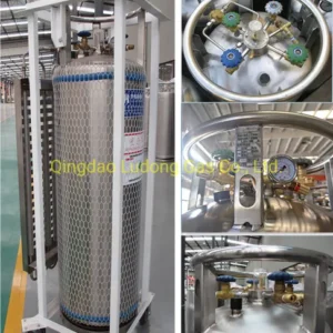 Vertical 150L-500L Liquid Nitrogen and Oxygen Dewar Cylinder Cryogenic Tanks
