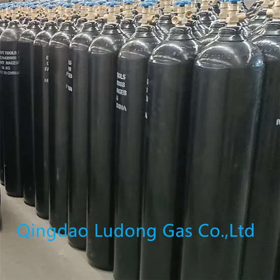 40L 150bar ISO9809 Oxygen Cylinder with Qf-6A Valve and Cap - Image 5