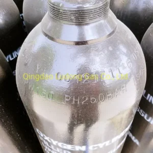 40L 150bar ISO9809 Oxygen Cylinder with Qf-6A Valve and Cap