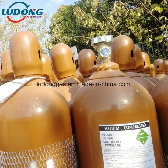 50L 200bar Tped Cylinder with Helium Gas 99.999%/ High Purity Helium/Helium Gas - Image 3